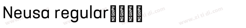 Neusa regular字体转换